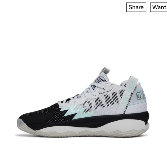 Adidas Dame 8 2022 dash gray women’s 6 - Picture 2 of 10